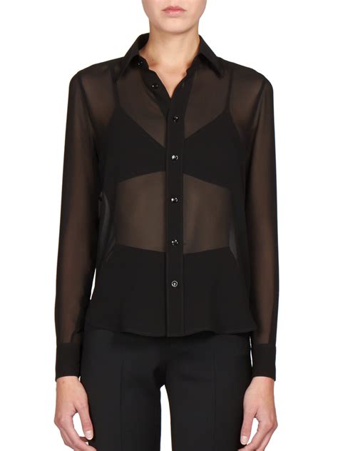 ysl silk top|SHIRTS AND TOPS .